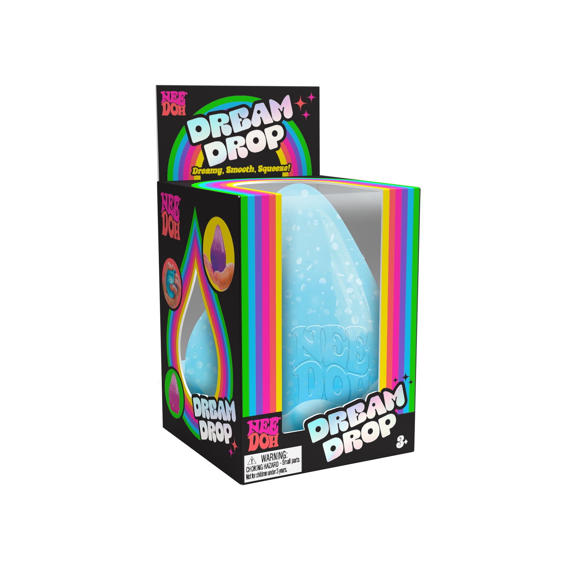 NeeDoh® Dream Drop | Sparkle-Filled Tear Drop Sensory Squish - Image 2