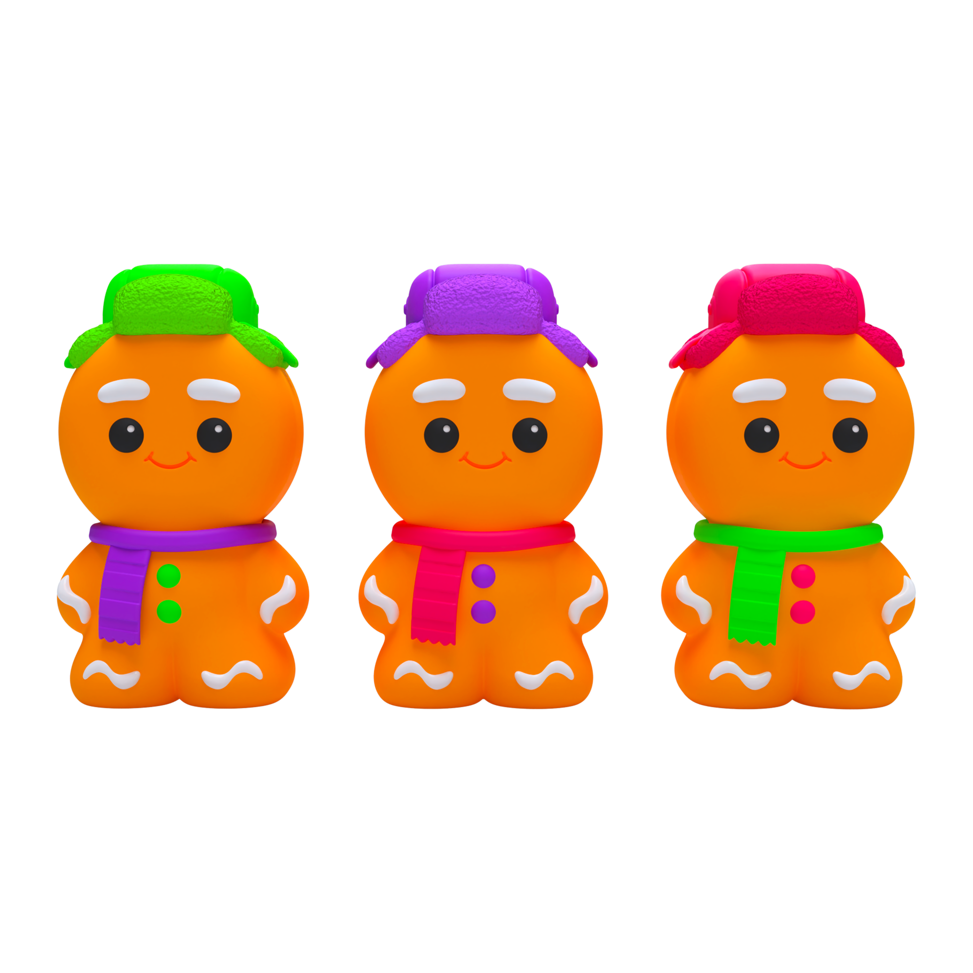 NeeDoh® Ginger Glowman | Glow-in-the-Dark Gingerbread Squish - Image 2